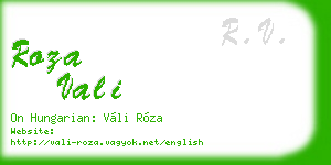 roza vali business card